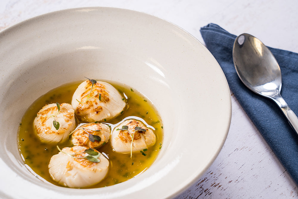 Scallops With Brown Butter-Lemon Sauce
