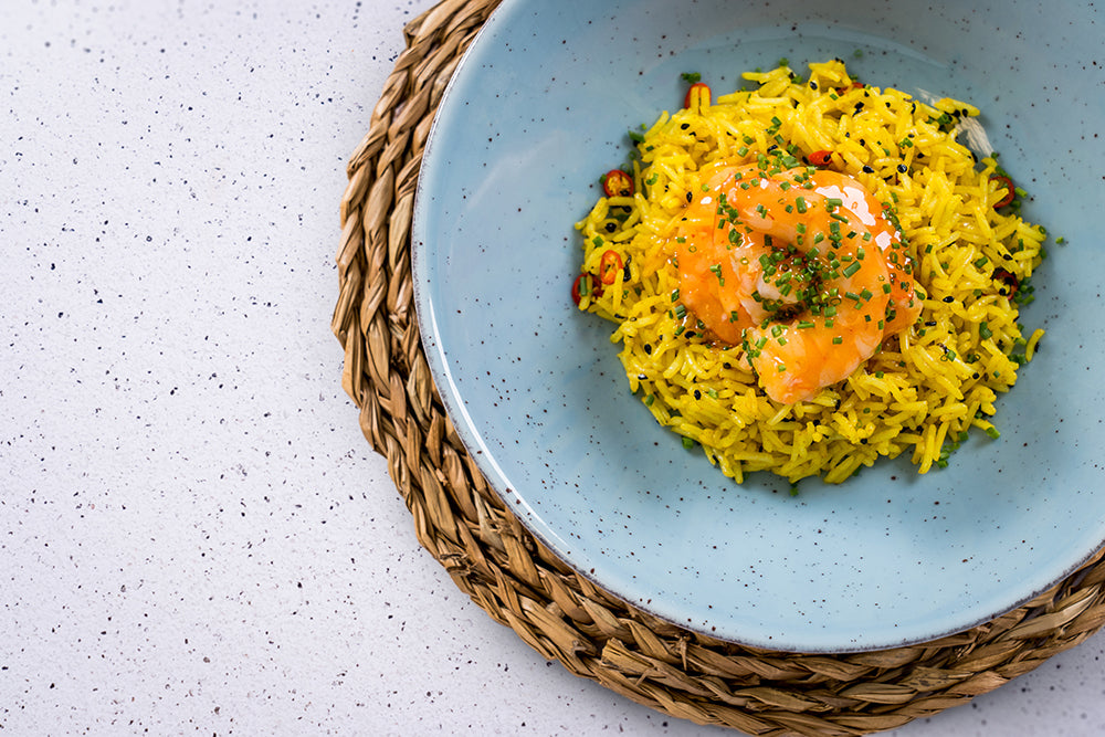 Sweet and Sour Shrimp with Pilaf Rice
