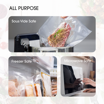 Cooking Grade Embossed Vacuum Bags