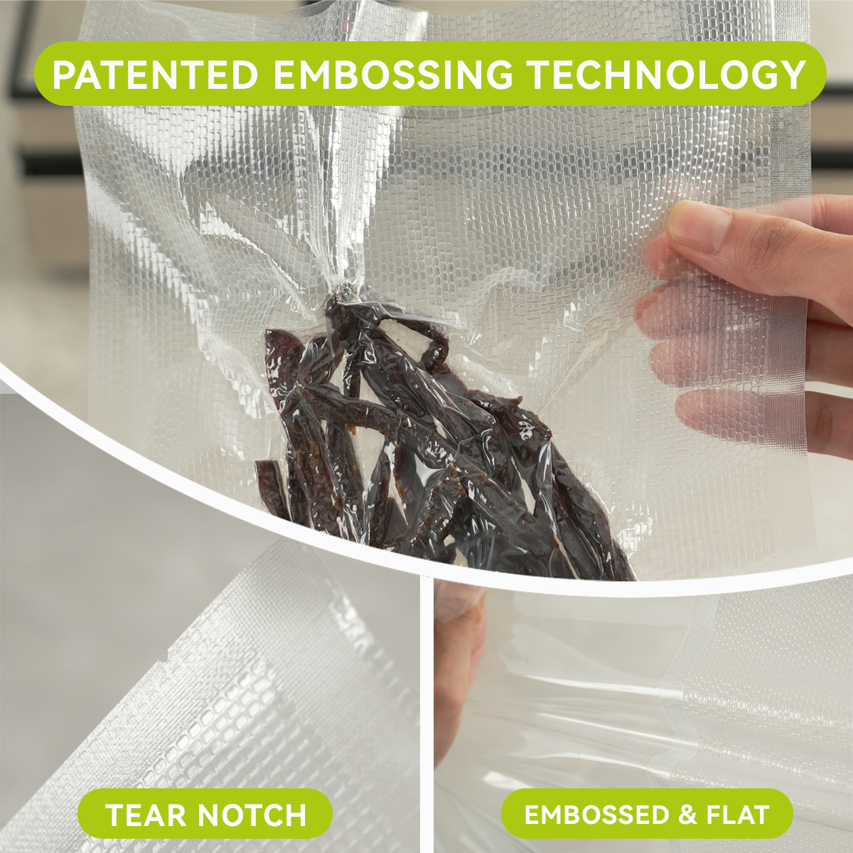 65 µm Embossed Vacuum Bags