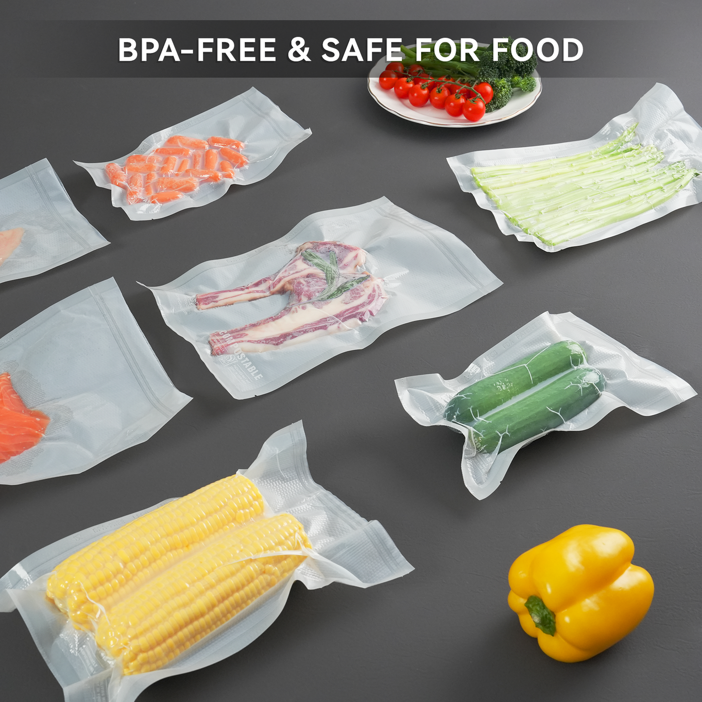 Biodegradable Vacuum Sealer Embossed Bags